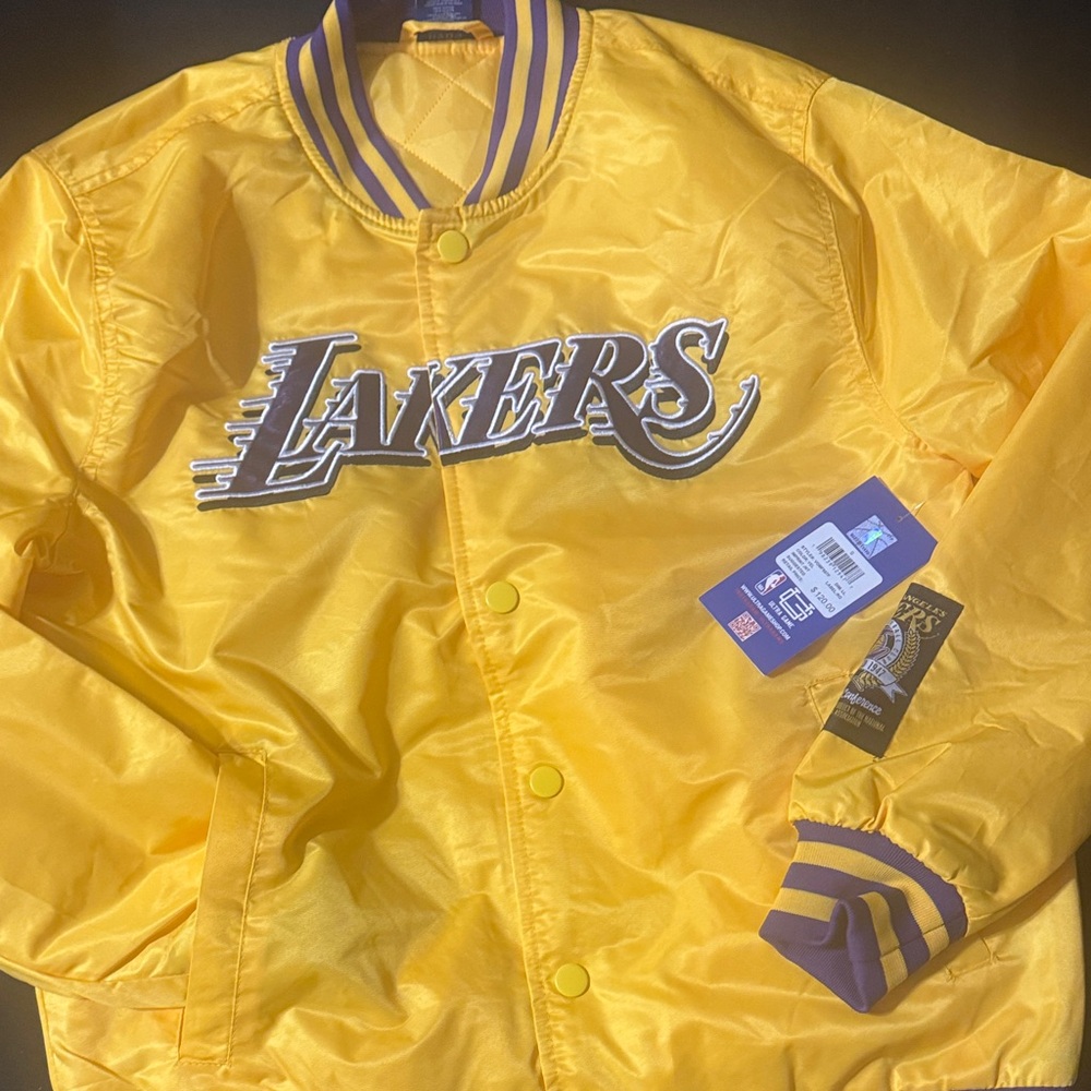 Yellow Lakers Satin Jacket